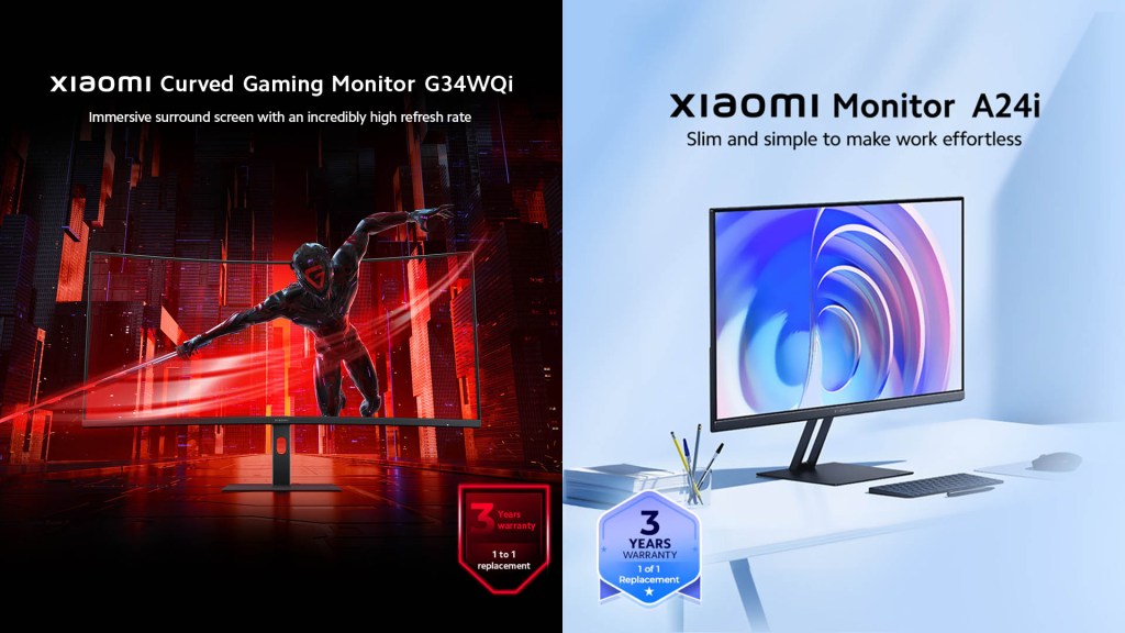 Xiaomi Hadirkan Monitor Ekonomis dan Monitor Gaming Lengkung&nbsp;Baru