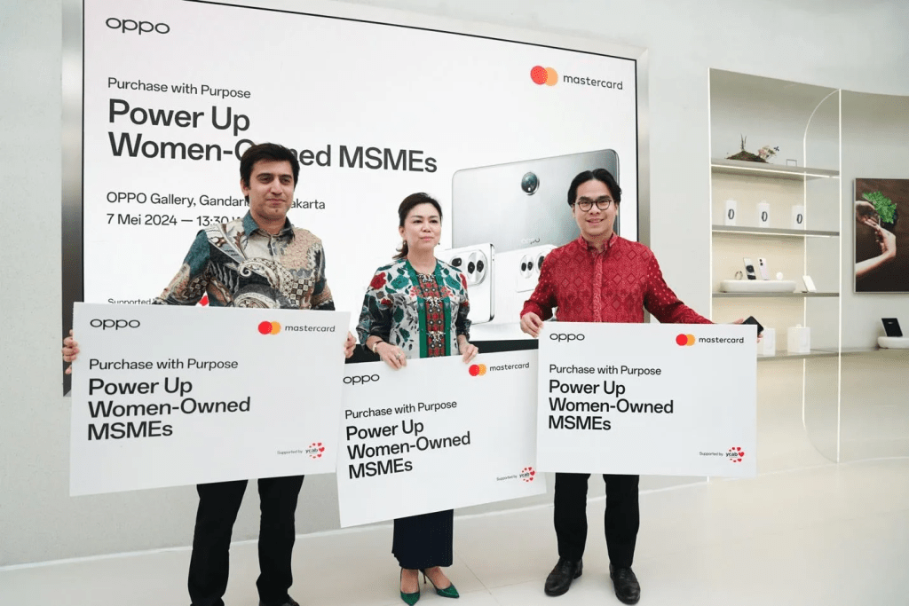 Mastercard dan OPPO Indonesia Galang Dana untuk Pemberdayaan UMKM&nbsp;Perempuan