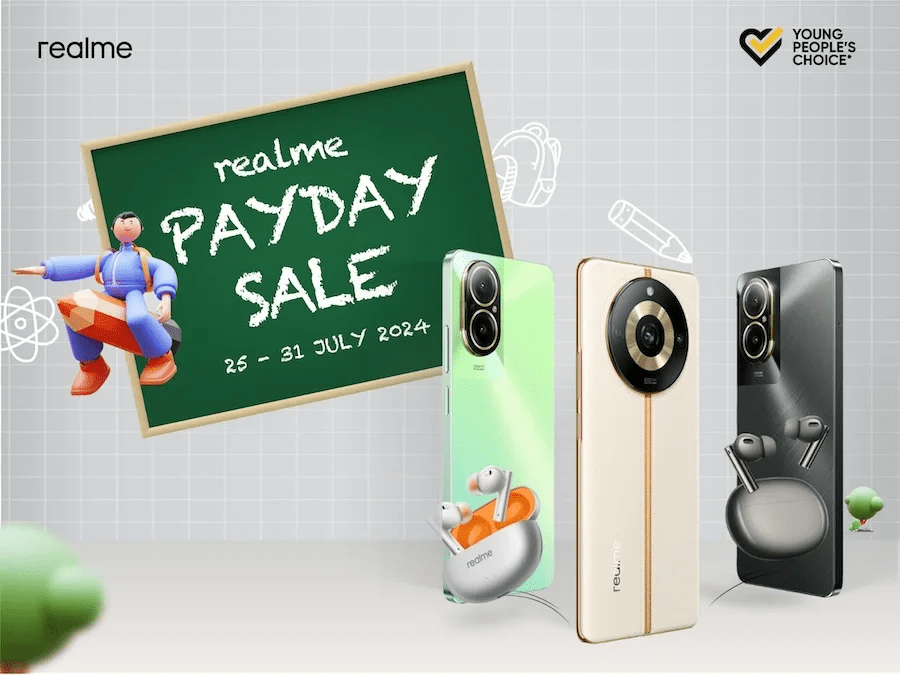 realme Payday Sale, Program Promo Perangkat realme Diskon Sampai 300 Ribu