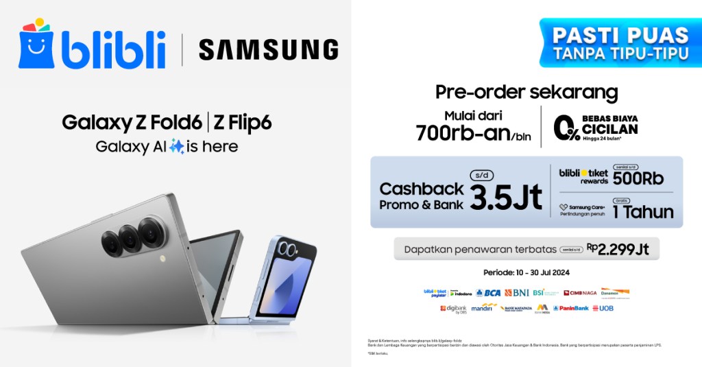Blibli Buka Pre-Order Samsung Galaxy Z Series dengan Berbagai Benefit&nbsp;Menarik!