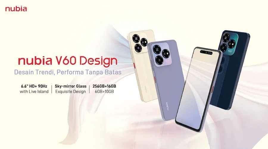 nubia V60 Design Hadir di&nbsp;Indonesia